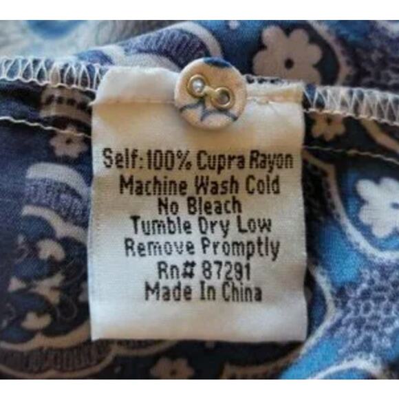 JOHNNY WAS Soft V-neck Rayon Dress or Tunic Lilac Gray - Small - Picture 7 of 7